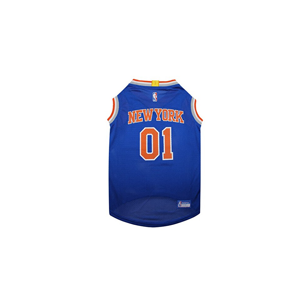Photos - Dog Clothing NBA NEW YORK KNIcKS DOg Jersey Medium - Tank Top Basketball Pet Jerse 01101