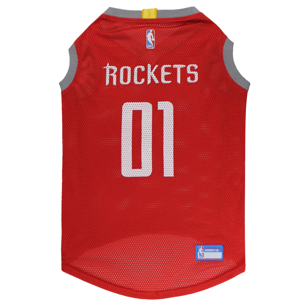 Photos - Dog Clothing NBA HOUSTON ROcKETS DOg Jersey Small - Tank Top Basketball Pet Jersey KNG301-G