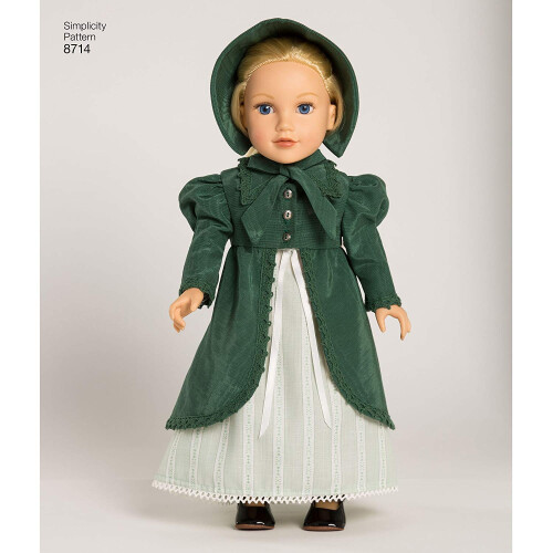 Simplicity Creative Patterns 18"" nukenvaatteiden kaava 1