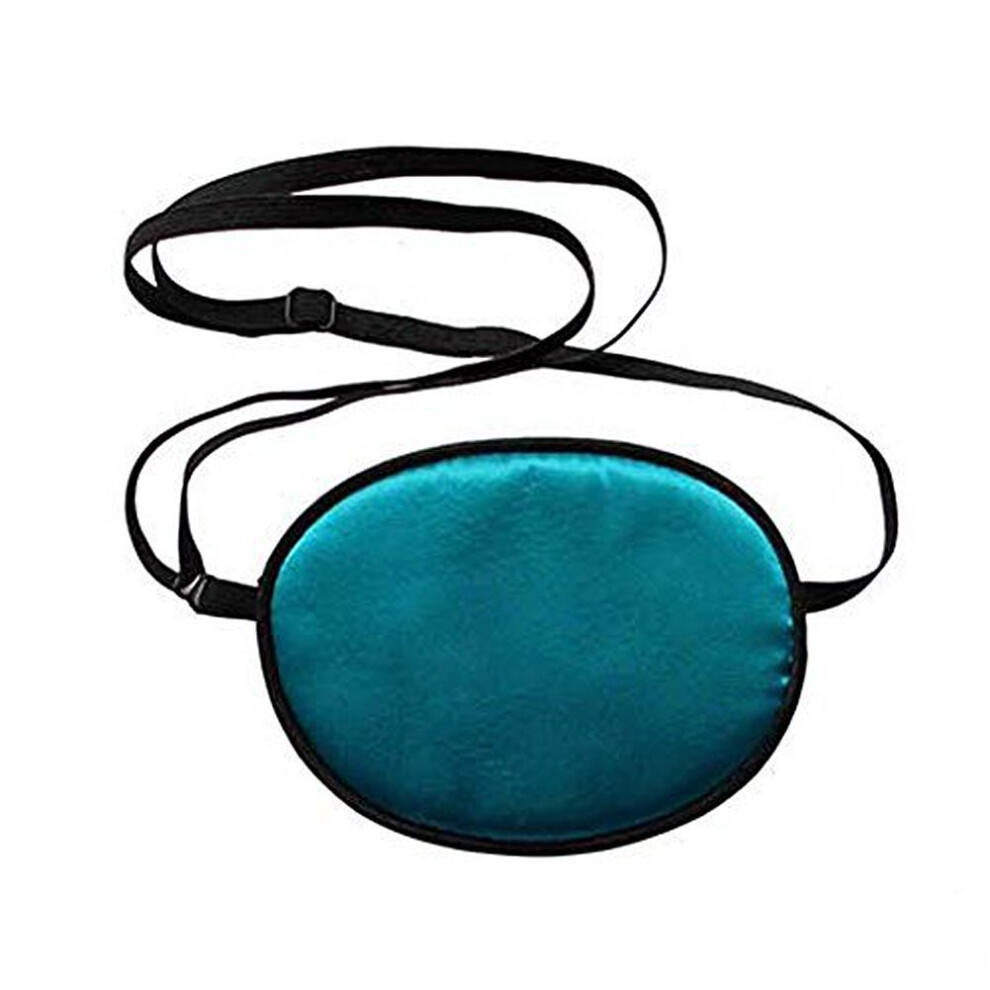 Hugede Blue Soft Comfortable Silk Pirate Eye Patch For Adults Lazy Eye Amblyopia Strabismus