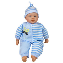 Lissi Dolls - Talking Baby 16 inch albastru