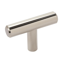 Amerock | Cabinet Knob | Polished Nickel | 1-15/16 inch (49 mm) Length | Bar Pulls | 10 Pack | Drawer Knob | Cabinet Hardware
