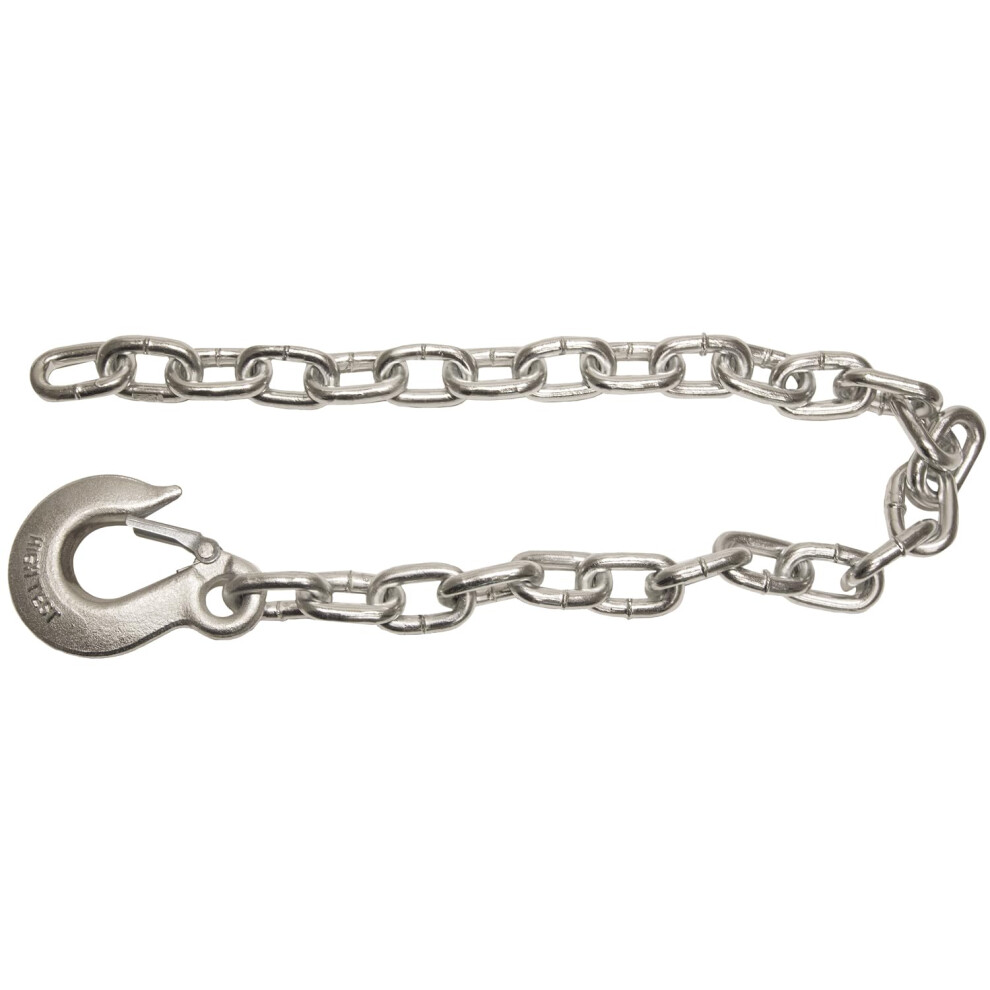 Buyers Products B03822sc Class 4 Trailer Safety Chain With Forged Slip Hook Zinc Plated 22 Chain 38 Chain Diameter 30 P 724920076296