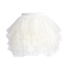 Dievcensk tutu sukna pre batolat , 6-vrstvov tylov tutu sukna 1-8T, biela