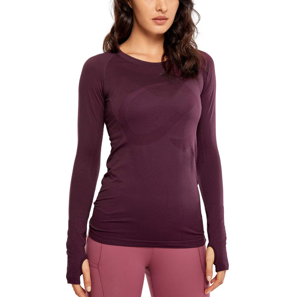 cRZ YOgA T-shirt de sport     manches longues sans couture pour femme