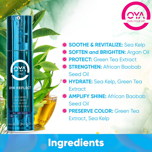 OYA REFLECT Serum Μαλλιών - 50ml (1.7 Fl Oz.) - Σαμπουάν για Φριζαρισμένα και Κατεστραμμένα Μαλλιά 1