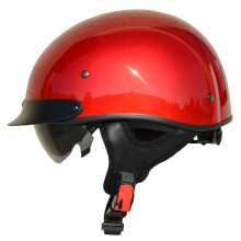 Vega Helmets Unisex-Adult Half Helmet (Velocity Red X-Small)