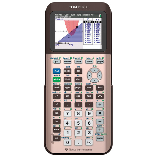 Texas Instruments TI-84 Plus CE Farbgrafik-Taschenrechner Ros  gold (