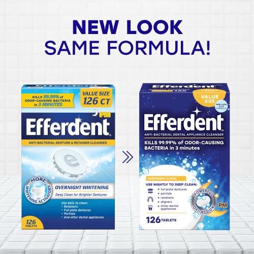 Efferdent Retainer Cleaning Tablets  Denture Cleanser Tablets For Dent 1