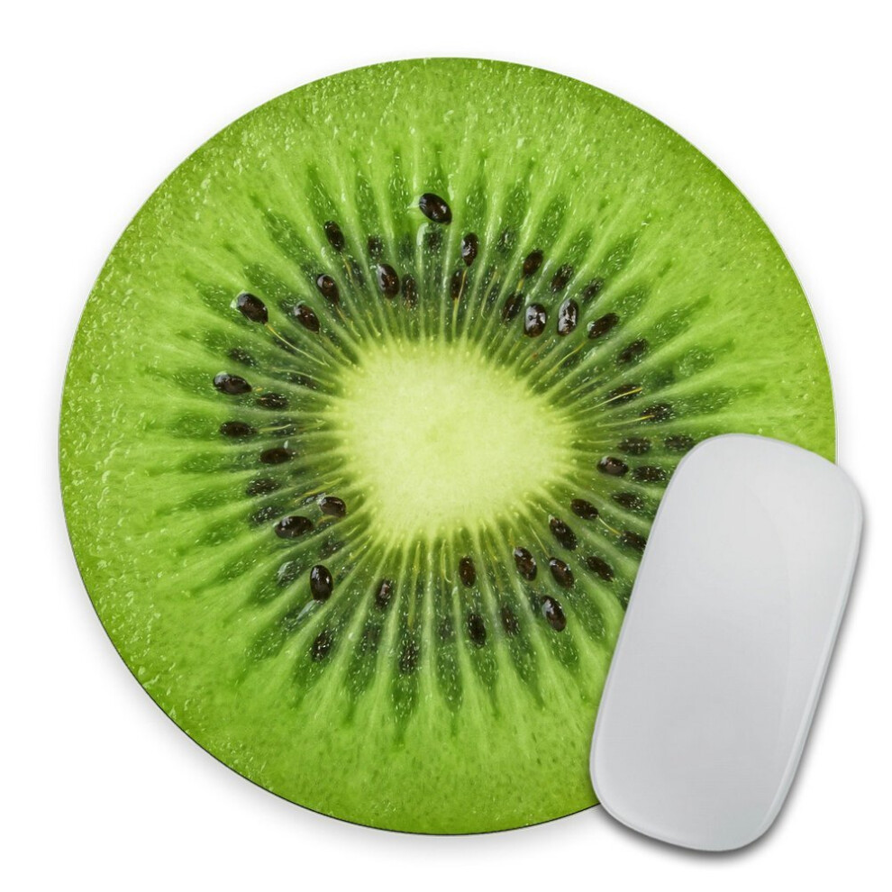 Kiwi Slice Mousepad Tropical Kiwi Fruit Mouse Pad Rubber Fruit Mousepad Vegan Mouse Pad Vegan Present Food Mousepad Foodie 5904475351115