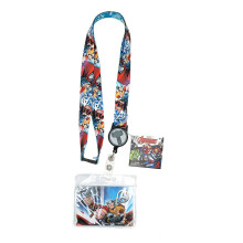 Marvel 68847 Thor Lanyard met Zip Lock Kaarthouder, Meerkleurig