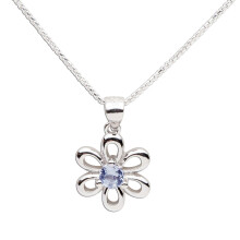 elskede ?jeblikke piger sterling s?lv Daisy simuleret december f?dselssten halsk?de til b?rn