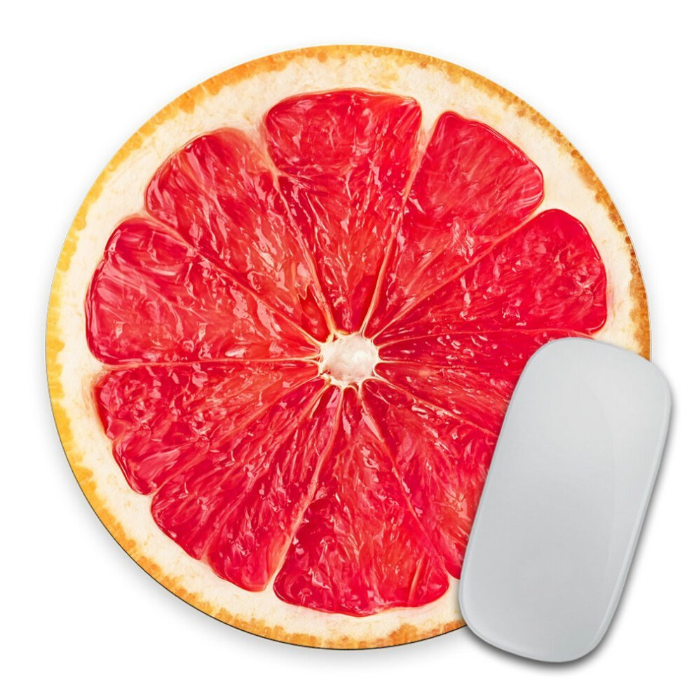 Ripe Grapefruit Slice Mousepad Tropical Mouse Pad Fruit Mousepad Vegan Mouse Pad Funny Present Food Mousepad Pink 5904475351184