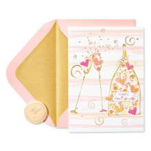 Papyrus -jubil?umskort til par - designet af House of Turnowsky (en speciel toast)
