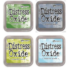 Tim Holtz Ranger Distress Oxide Inktbundel - Vier 3"""" x 3"""" Pads (i -