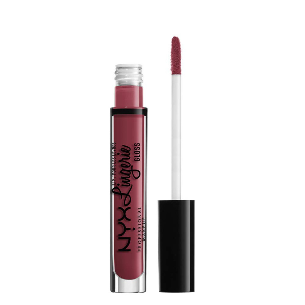 Photos - Lipstick & Lip Gloss NYX PROFESSIONAL MAKEUP Lip Lingerie Gloss - Euro Trash Dark Pink-Bro 800897155322