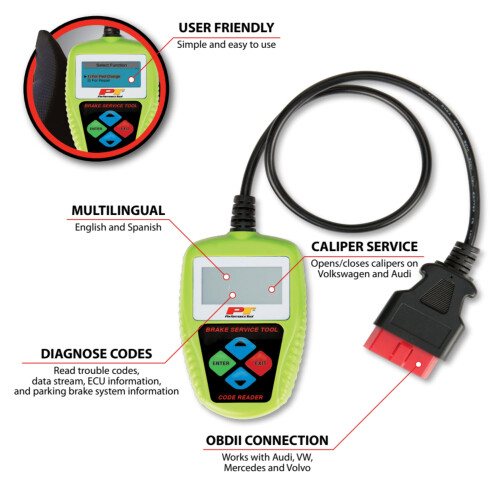 Performance Tool W3000 Electronic Parking Brake Tool   Green 1