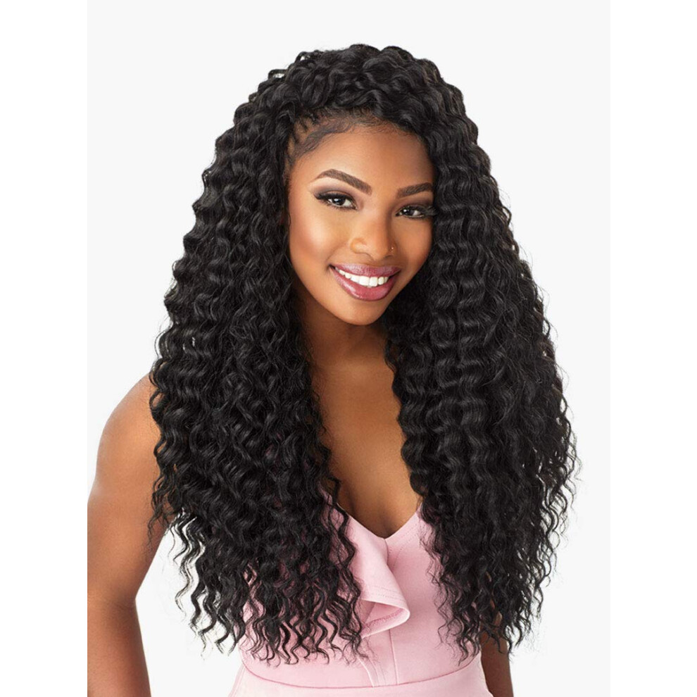 Sensationeel Multi Pack Deals! Sensationnel Synthetic Hair Crochet Braids Lulutress Deep Twist 18"" (6-Pack 1)