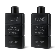 Keune Tinta Cream Developer 9% 30 Volume - 1000mL Pack Of 2 | Professional Hair Peroxide for Hair Coloring