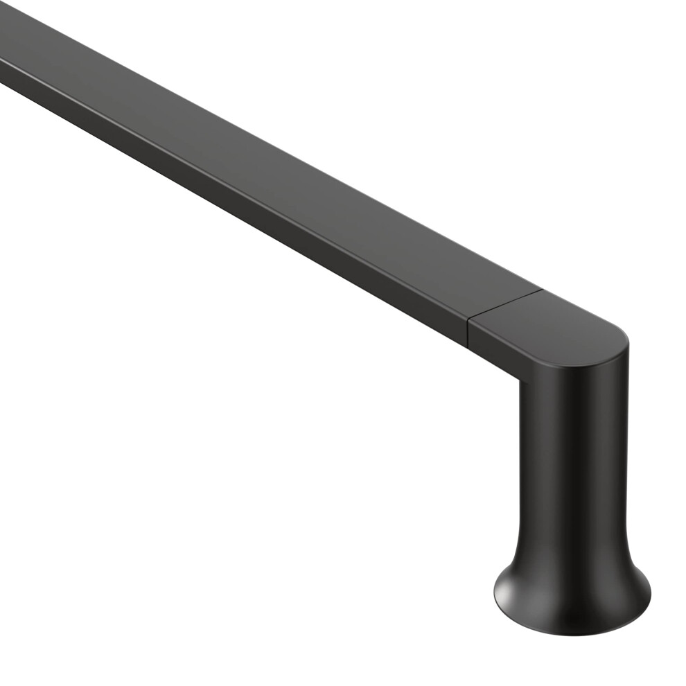 Photos - Tap Moen Genta LX Matte Black Modern 24-Inch Single Kitchen or Bathroom To Black BH3824BL