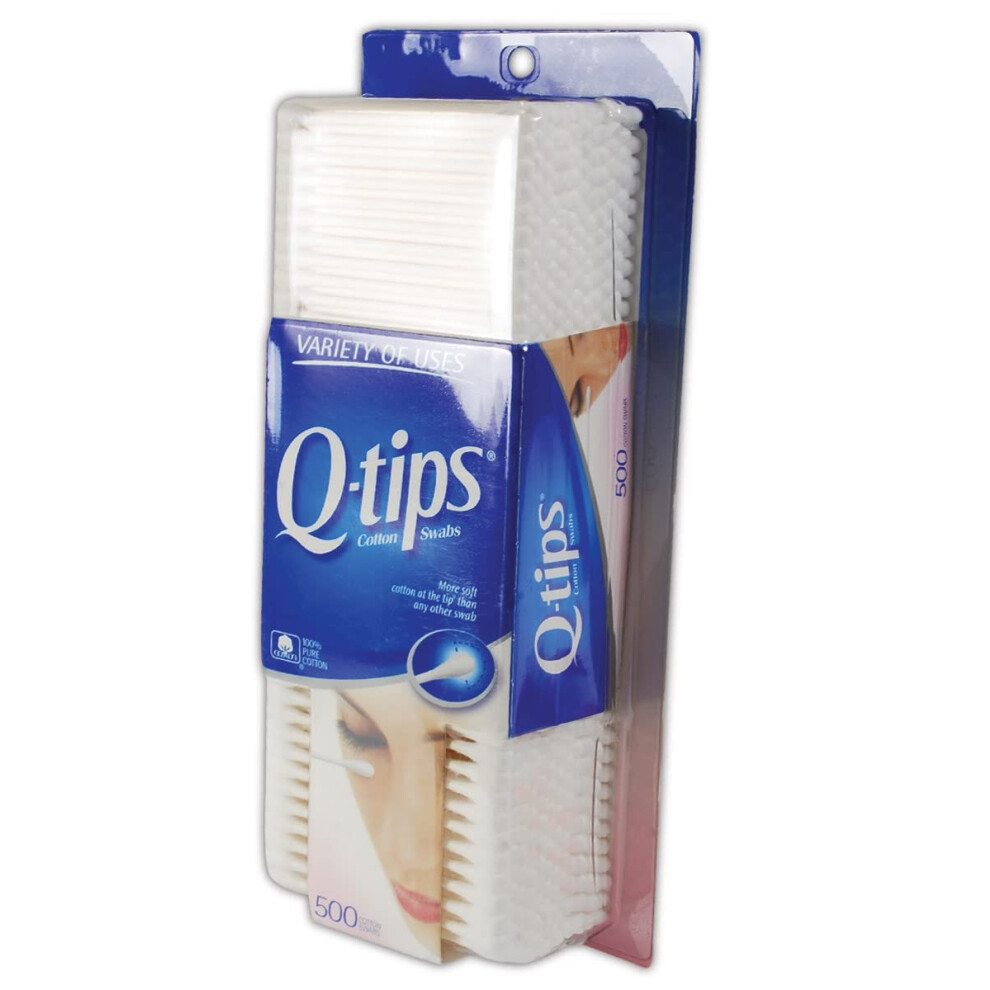 Q-Tips White 623181 Cotton Swab Standard 500 Count (Pack Of 1)