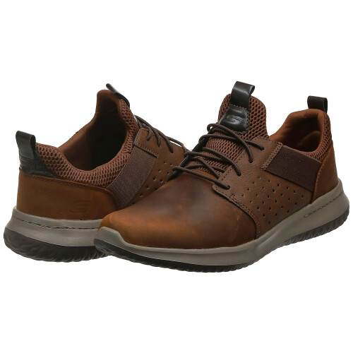 Skechers Skechers uomo Delson - Axton Sneaker Marrone Scuro 11,5 US 2