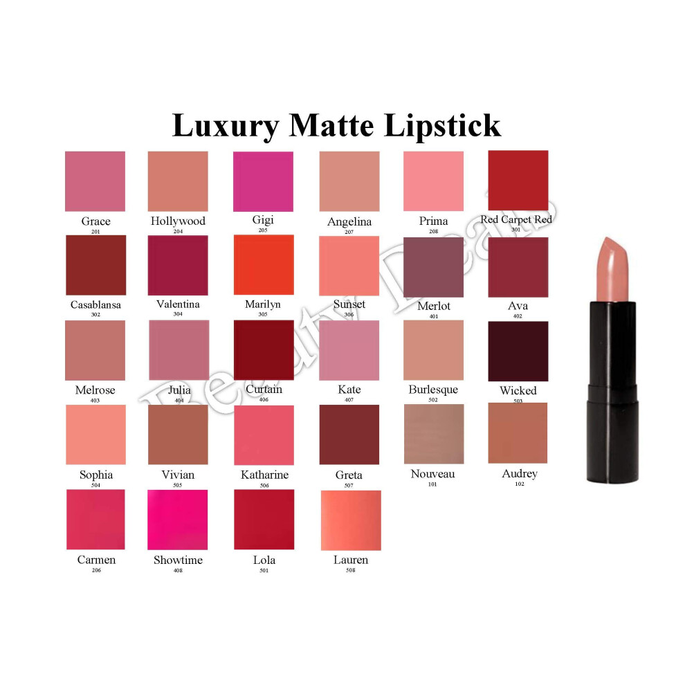 Schoonheidsaanbiedingen Beauty Deals Luxury Matte Lipstick Luxurious Hydrated Creamy Lipstick (Carmen)