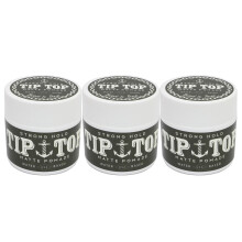 Tip Top Matte Water Based Strong Hold Pomade 4,25oz verpakking van 3
