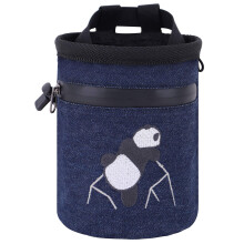 AMC Rock Climbing Panda Kompakter Chalkbag mit verstellbarem G rtel, Jeansblau