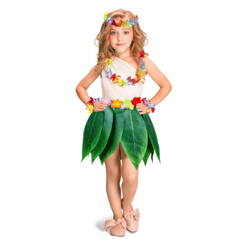Σετ στολών με φούστες και στεφάνια Hawaiian για αγόρια και κορίτσια (5 τεμάχια)