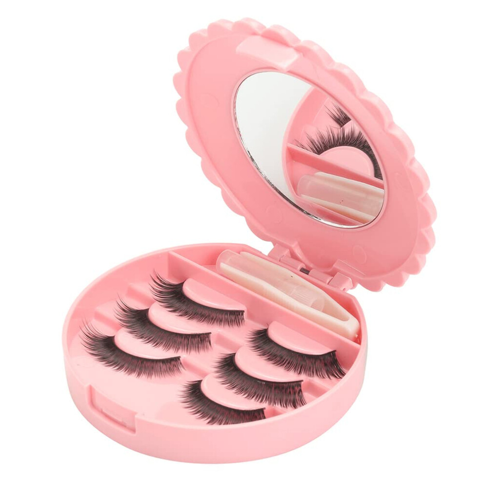 YiQiYi Trousse     maquillage avec miroir,    tui     cils, bo   te de rangement de maquillage, voyage