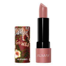 Almay Lip Vibes -huulipuna E-vitamiiniljyll ja karitevoilla mattapintainen hypoallergeeninen hemmotella itsesi 0,14 oz