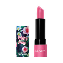 R Almay Lip Vibes s vitam nom E, olejom a bambuck m maslom, matn kr mov finish, hypoalerg nny, Dance Now 0,14 oz