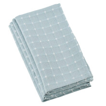 Saro Lifestyle 2136.A20S CoUSU COLLECT COLLECT COLLECT CUTON BUND CUTIED LINE MASLE MASLE (set de 4) 20 """" Aqua