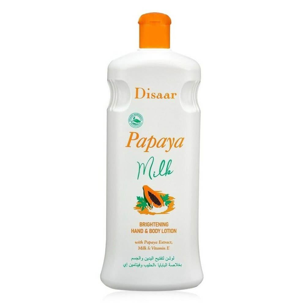 Disaar Papaya with Milk & Vitamin E Body Lotion - Hydrating and Nourishing Skin Care - 600ml