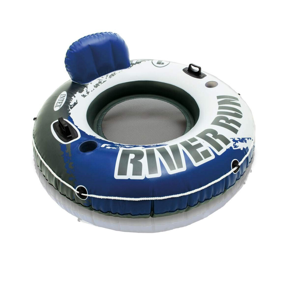 Photos - Inflatable Mattress Intex River Run 1 Person Inflatable Floating Tube Lake/Pool/Ocean Raft 5x 58825EP (5 Pack)