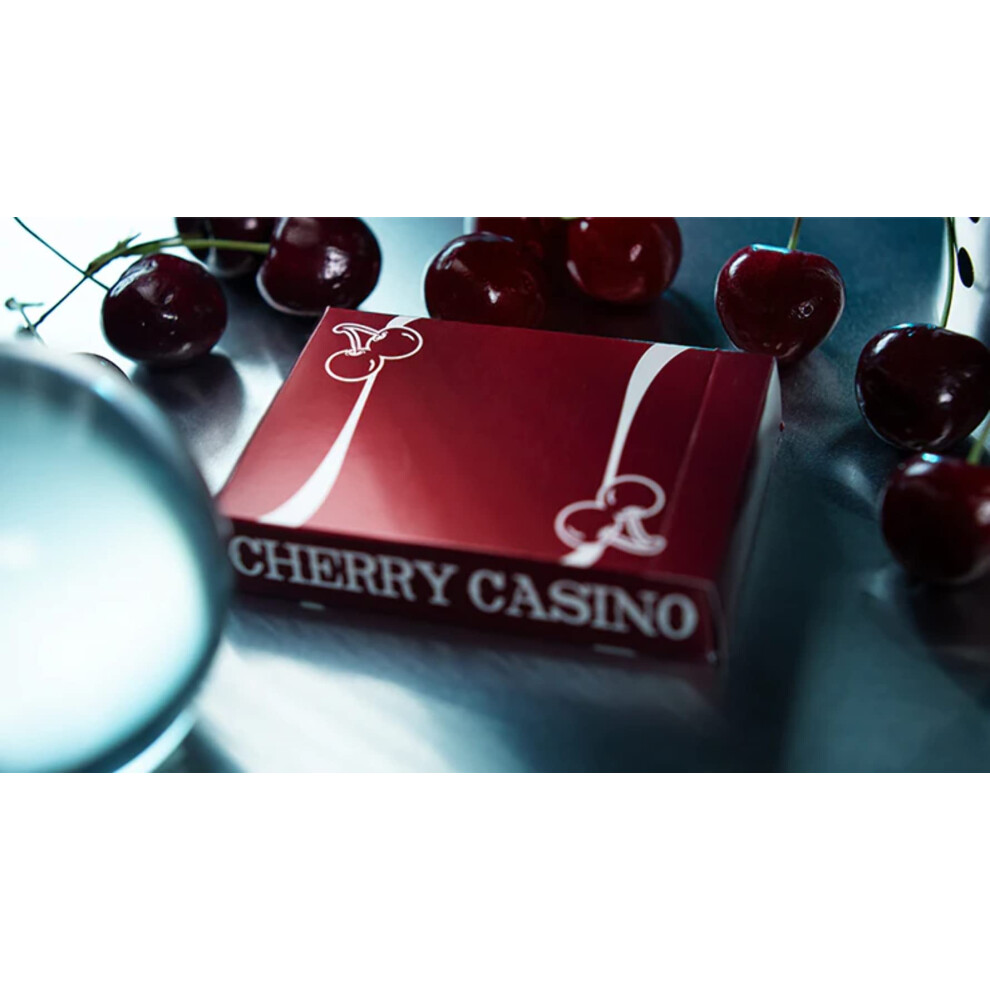 Cherry Casino Reno Czerwone Karty Do Gry W Pokera Rozmiar Talii Uspcc Custom Limited-image