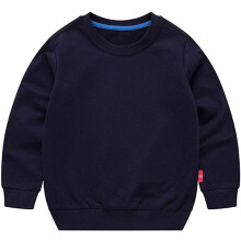 Unisex barn solid bomull tunn pullover trja t-shirt smbarn baby crewneck lngrmad tshirts topps blus haxico marinbl bl