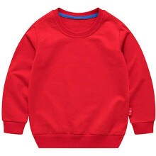 Unisex Kids Solid Cotton Thin Pullover Sweatshirt T-shirt Toddler Baby