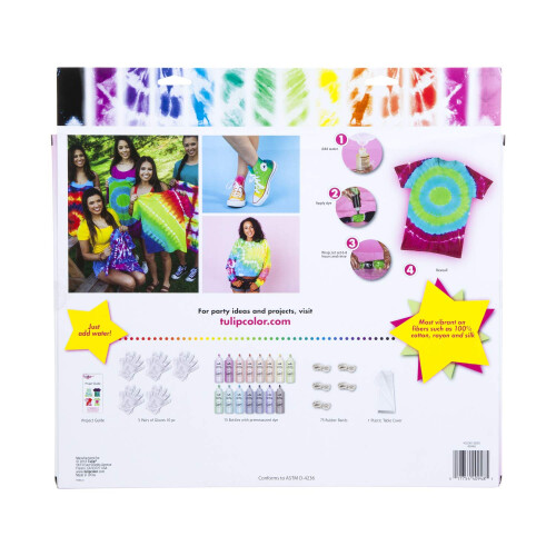 Tulip One-Step Tie-Dye Kit 15-Farben-Party-Kit Standard Regenbogen 1