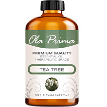 Ola Prima Tea Tree Essential Oil 8 oz Pure Bulk - Terapeutisk Tea Tree Oil til aromaterapi