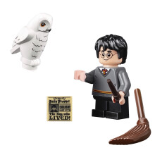 LEGO 2018 Harry Potter Minifigure - Harry Potter (with Owl Broom & Wa