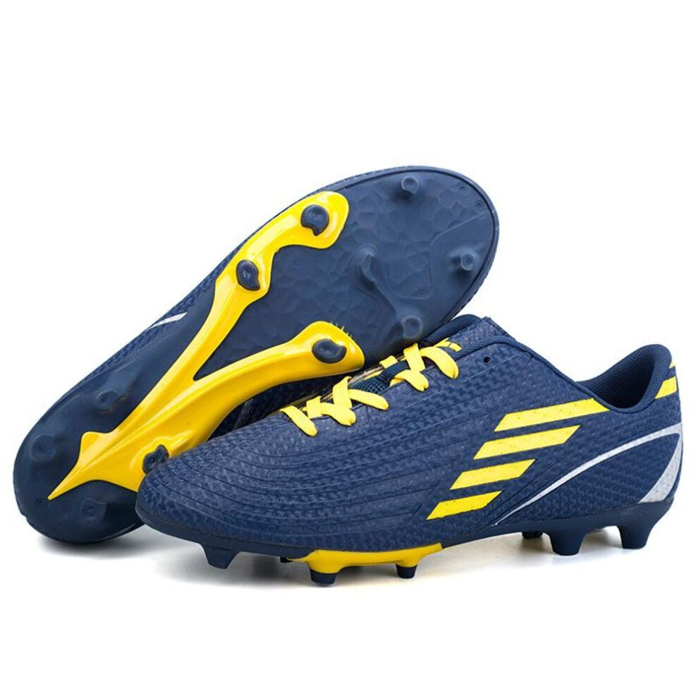 (dark blue, 33) Medium/large Children&apos;s Adult Long Spike Juvenile Artificial Grass Football Shoes Men&apos;s Sports Shoes Women&apos;s Sports Football Boots