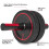 Readaeer Metal Handle Ab Roller Wheel with Knee Pad Abdominal Exercise 2