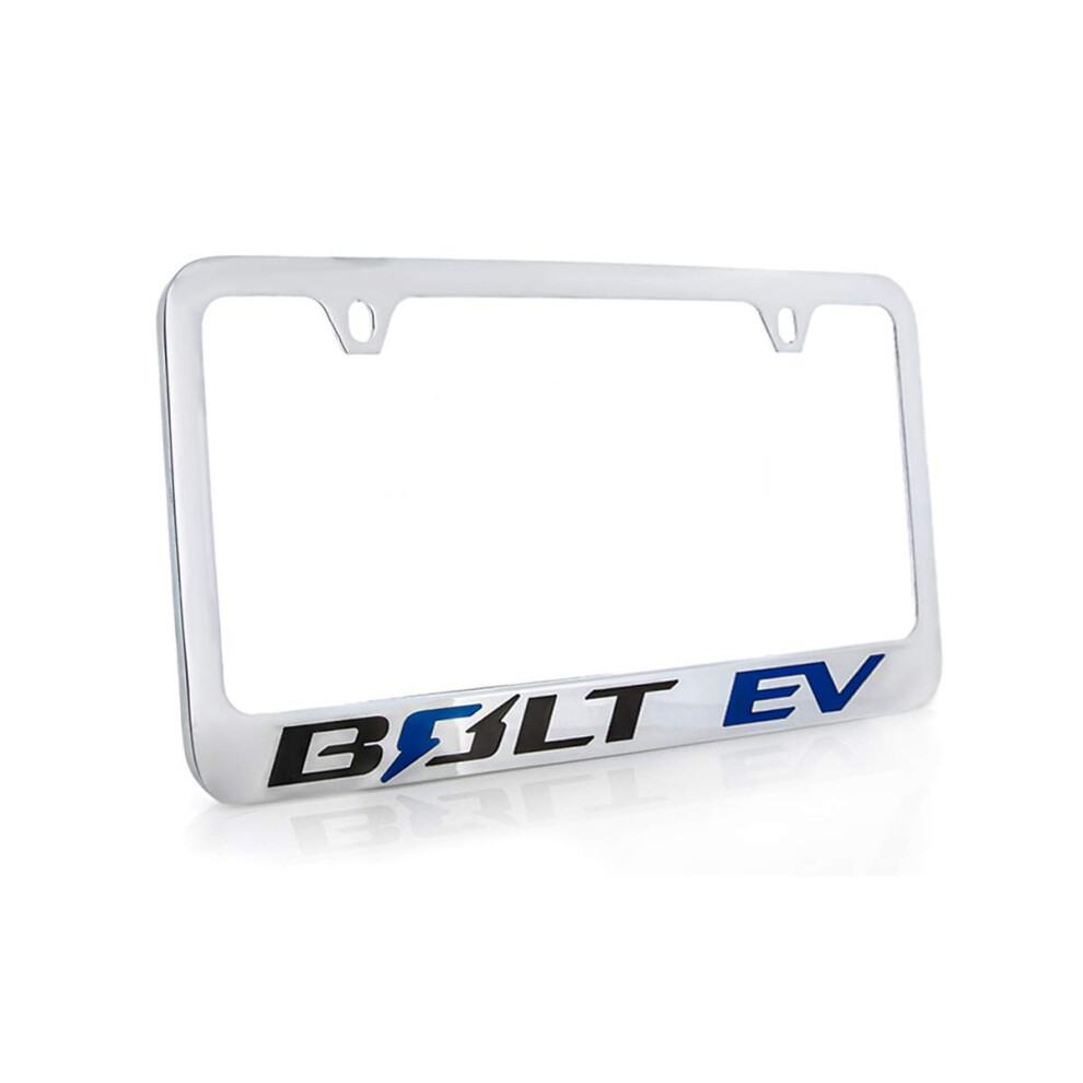 Chevrolet Bolt Ev Wordmark Chrome Plated Metal License Plate Frame Holder 657138019437