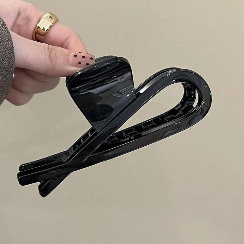 (black, 1pc) Vintage Acrylic Crab Hair Clip For Women Matte Trendy Elegant Claw Clips Popular Hair Accessories Korean Girls Korean Style Hairpin Party Jewelry