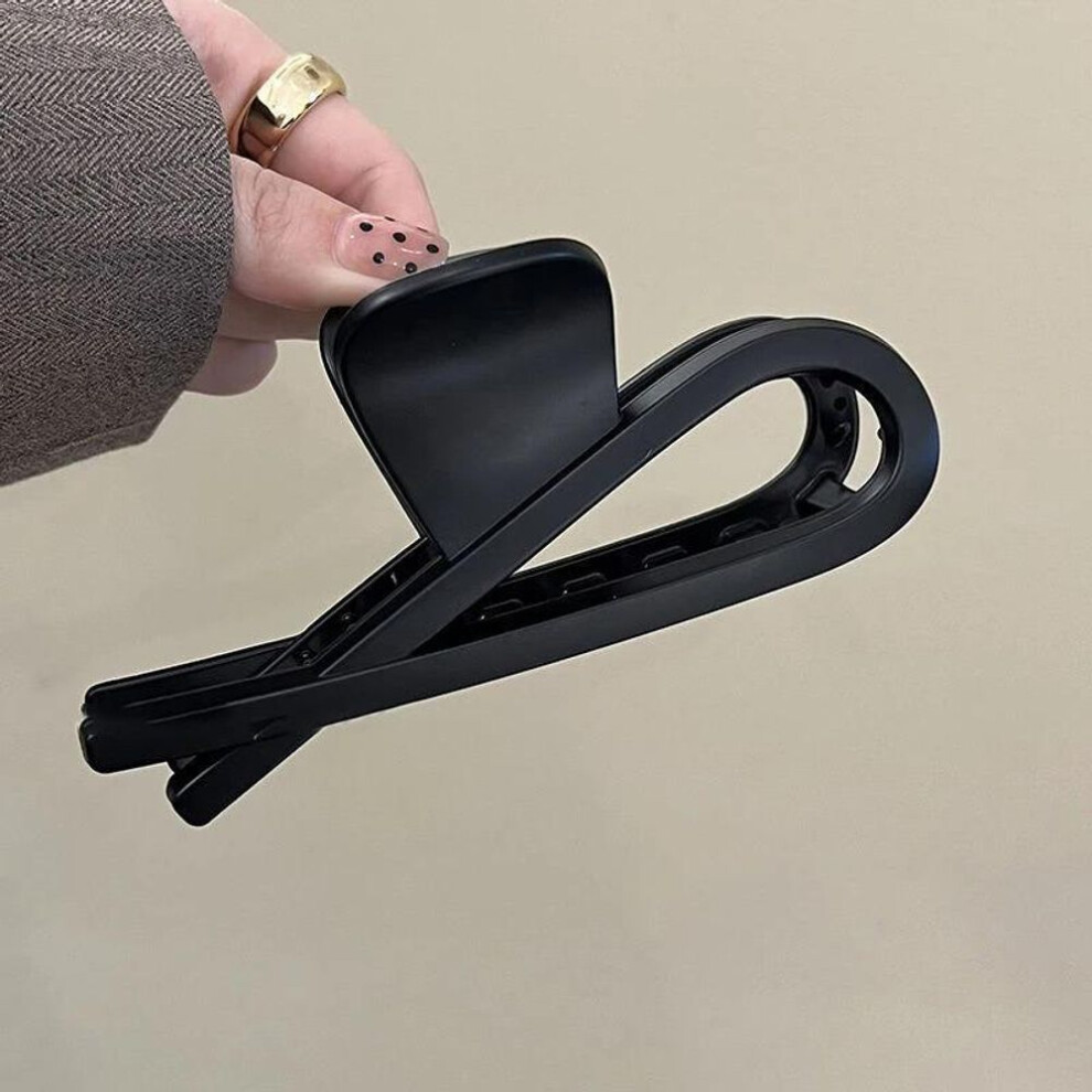 (matte black, 1pc) Vintage Acrylic Crab Hair Clip For Women Matte Trendy Elegant Claw Clips Popular Hair Accessories Korean Girls Korean Style Hairpin Party Jewelry