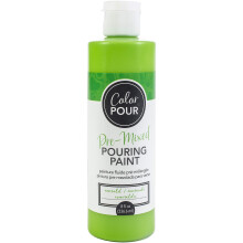 AMERICAN CRAFTS COLOR POUR PAINT 8OZ EMERALD, Πολυχρωμο