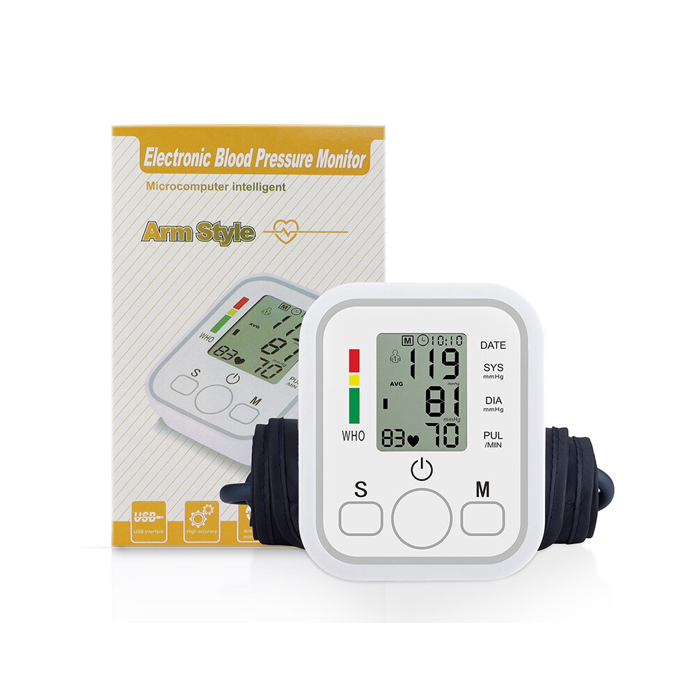 Automatic Digital Upper Arm Blood Pressure Pulse Check Blood Monitor