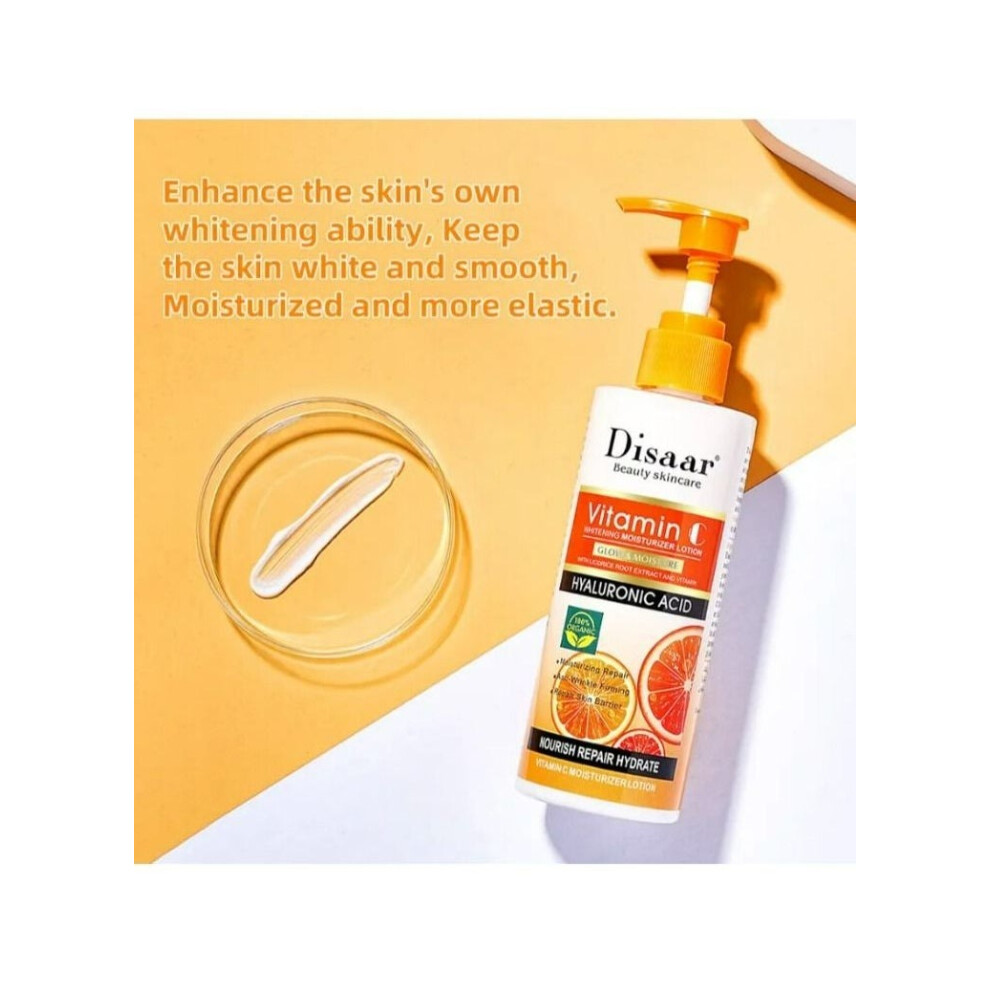Disaar Body Lotion with Vitamin C | Hydrating and Nourishing Skin Care |Provides deep moisture - 230g